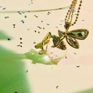 Fairy Angel Gold Plated Pendant necklace (:
